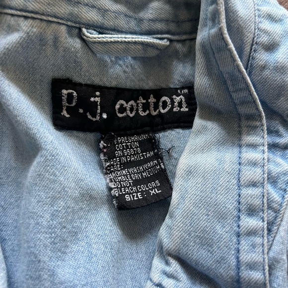 Vintage Steelers denim button down - Picture 3 of 4